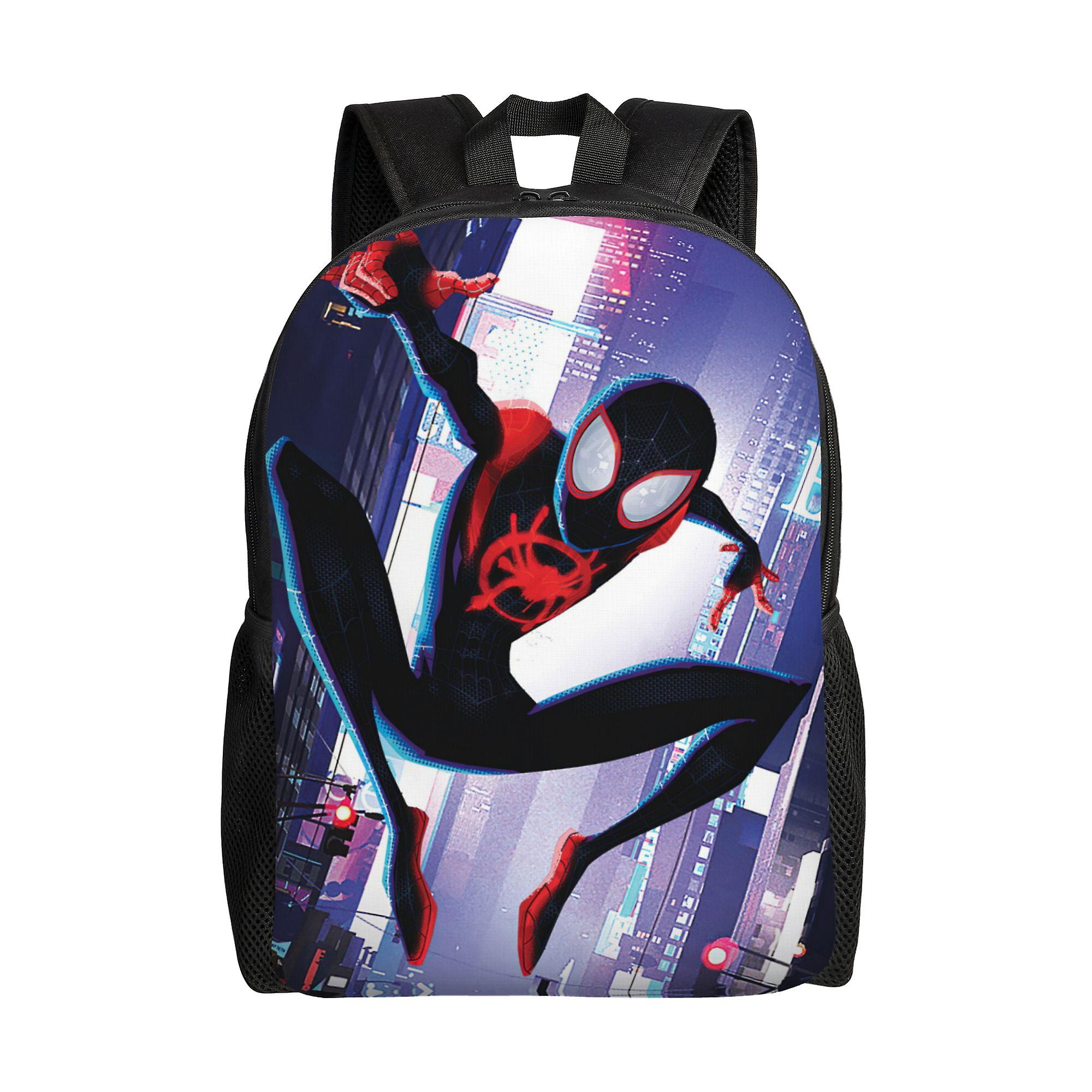 Spider Man Backpack, Adult Kids Simple Lightweight Casual Backpack for Children Student, Travel Backpack Laptop Backpack for College Work Camping