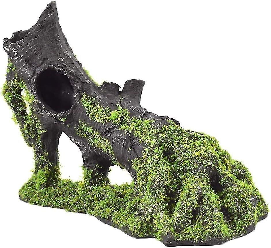 Fish Tank Decoration - Simulation Porous Moss - Flowing Wood