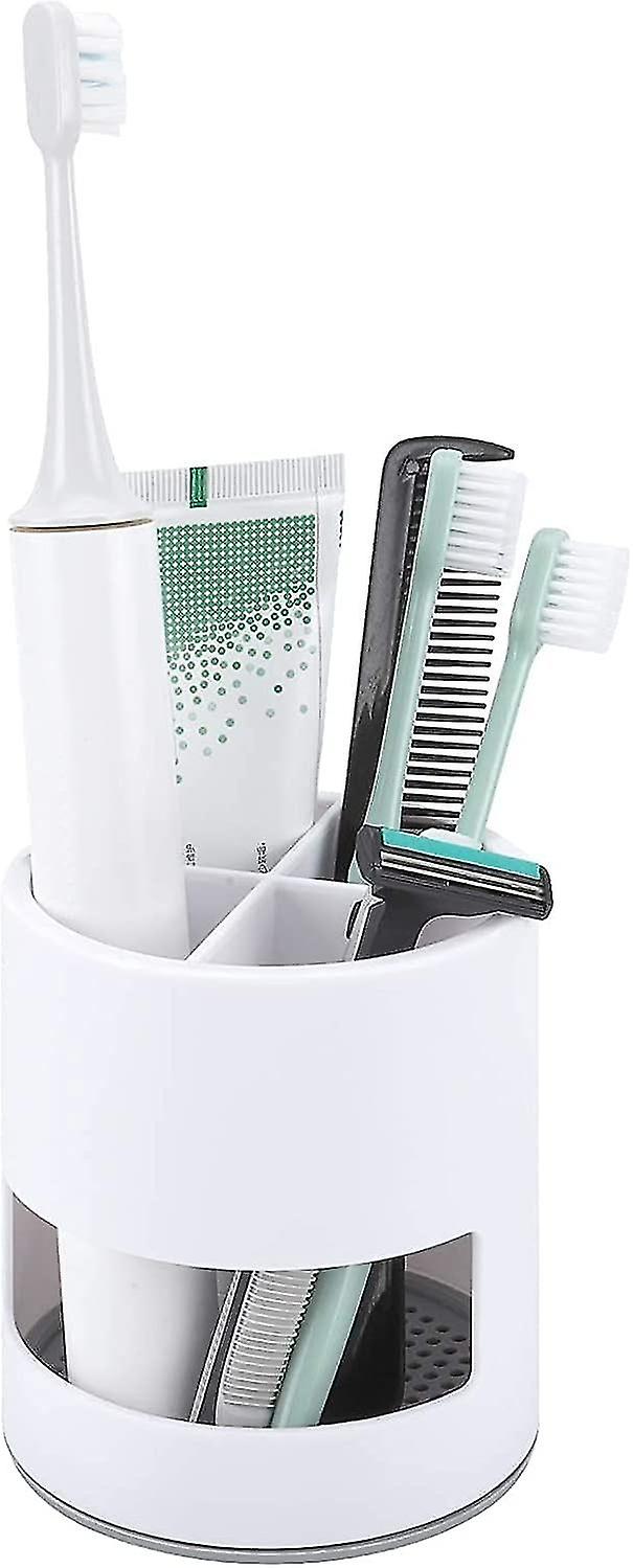 Toothbrush Holder, Ventilated Mould-Proof Toothbrush Caddy, Tough Small Toothbrush Pot Stand for Eas