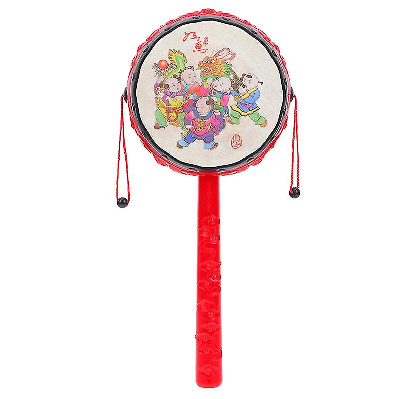 2pcs Handheld Drum Rattle