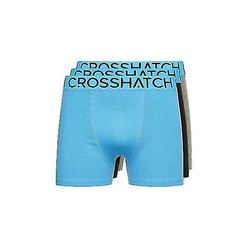 Crosshatch Mens Knightling MVE Boxer Shorts (Pack of 3)