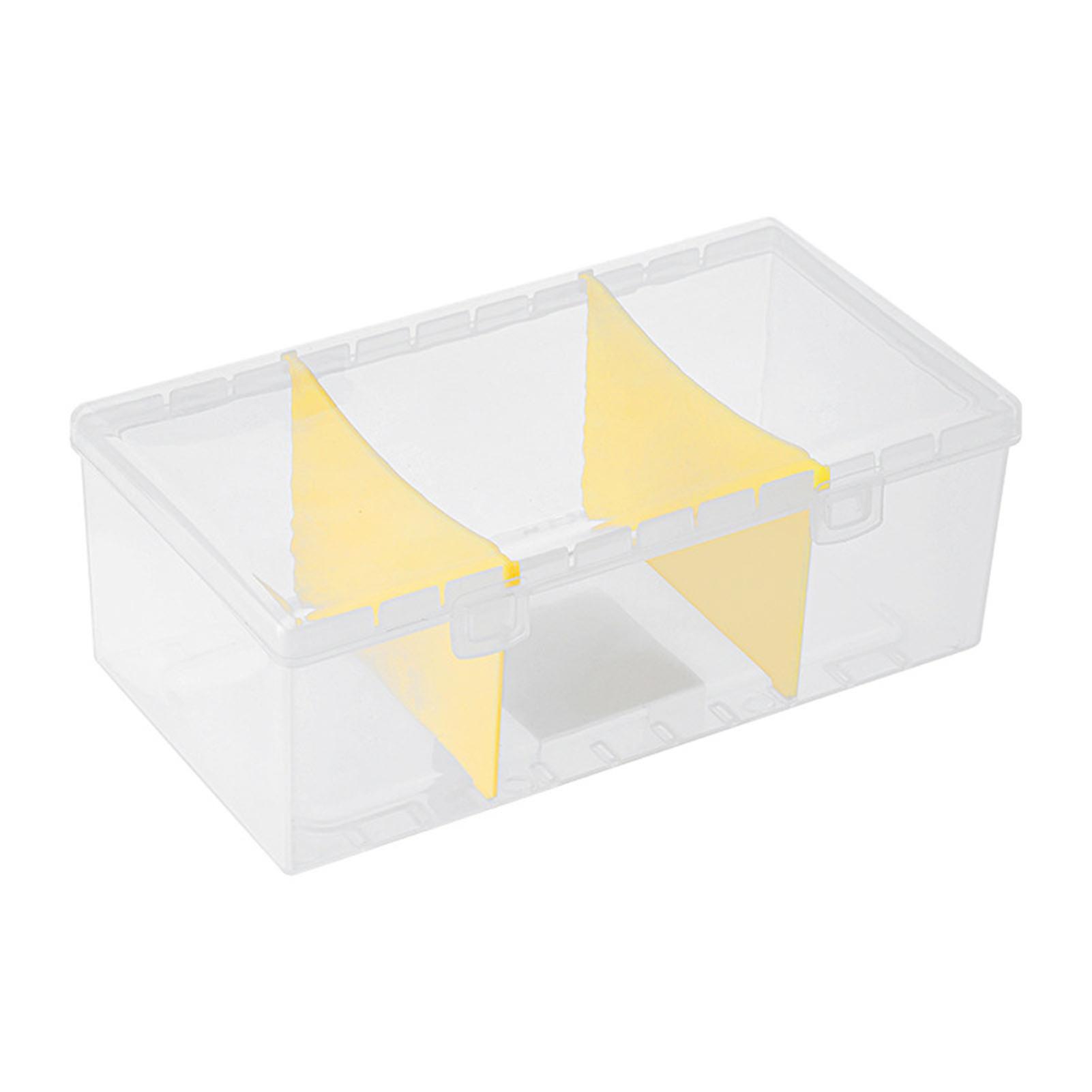 2024 Small Item Storage Container Rectangle Stackable Multipurpose Desktop Dividers Makeup Holder Box with Lid