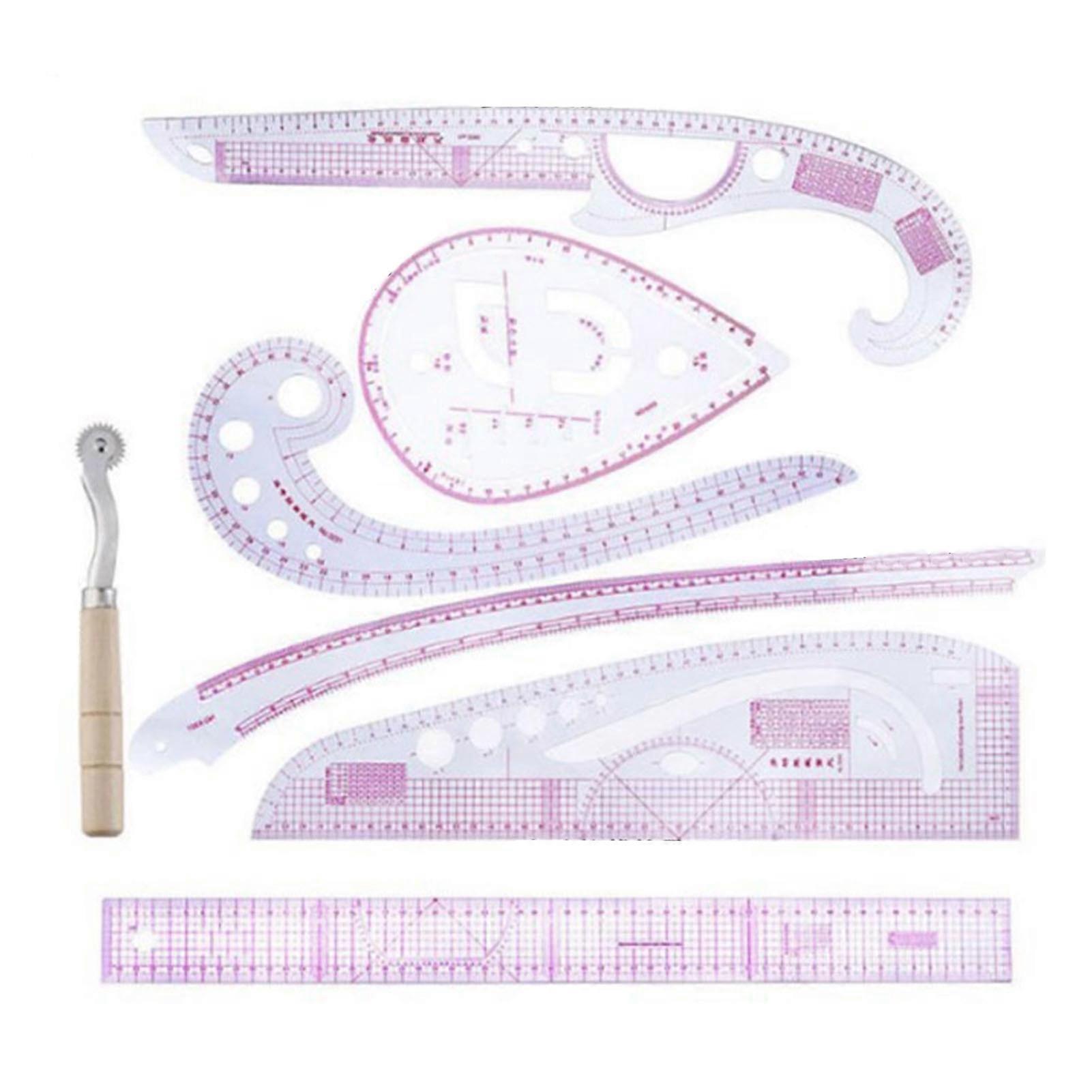 7pcs Clothing Measuring Ruler Set Sewing Curve Ruler Fabric Dressmaking Craft For Diy Designer Pattern Maker Tailor