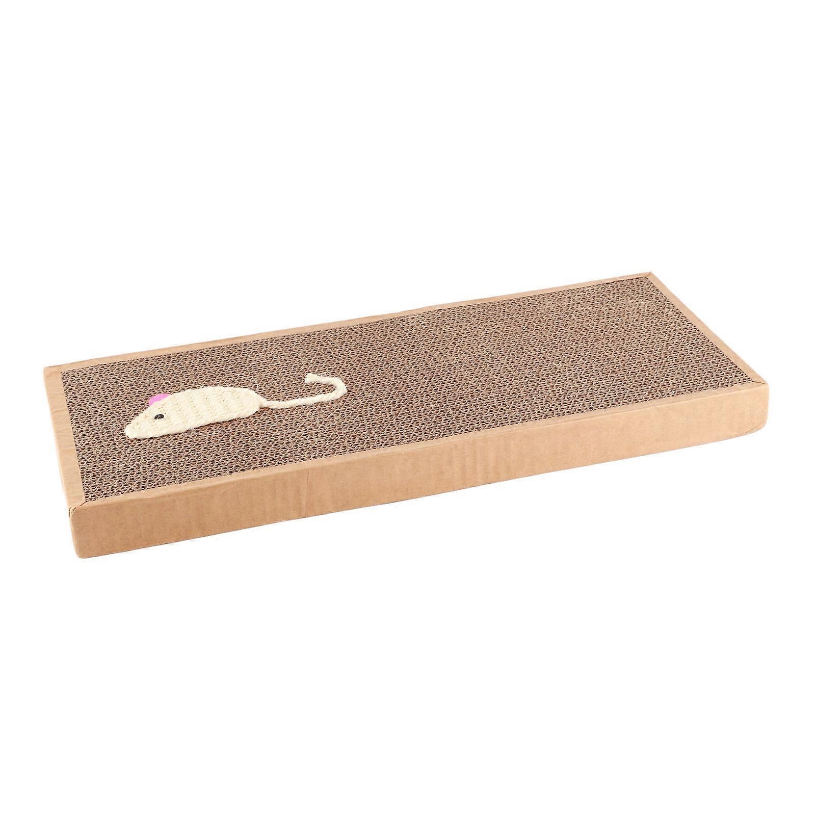 Cat Scratcher Pad Thicken Corrugated Paper Scratch Resistant Interactive Kitten Scratching Board Toy