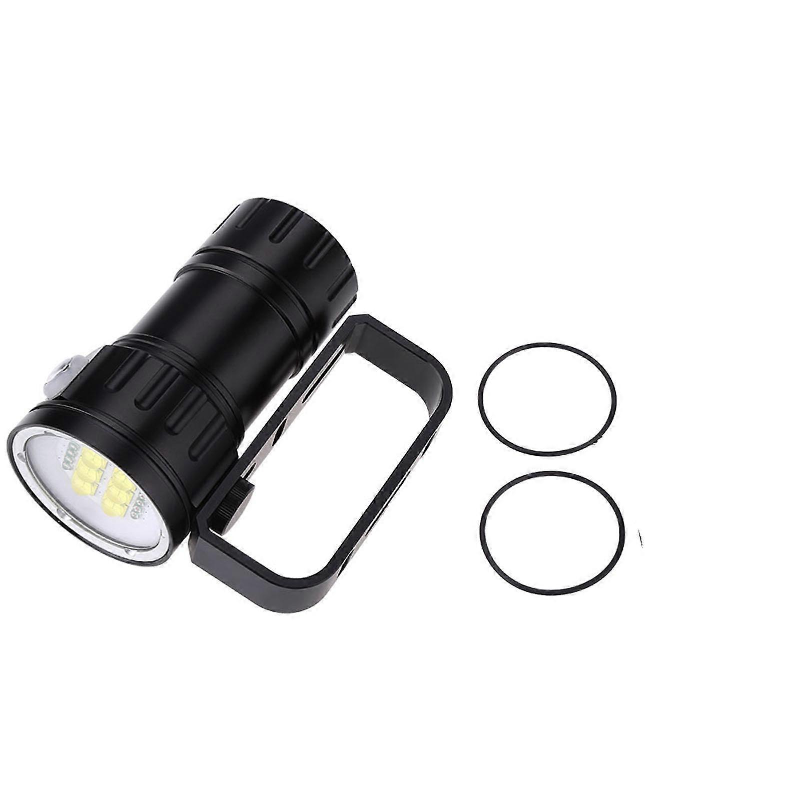 3.7V 28800Lm LED Photography Diving 80m Flashlight Torch with Bracket Stand
