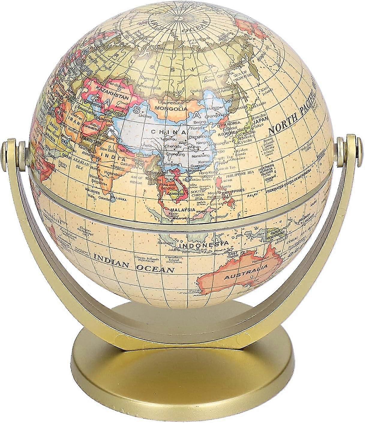 Mini Antique Globe,world Map Globe English Edition Rotating Earth Geography Teaching Tool,educational Geographic Modern Desktop Decoration For Homes