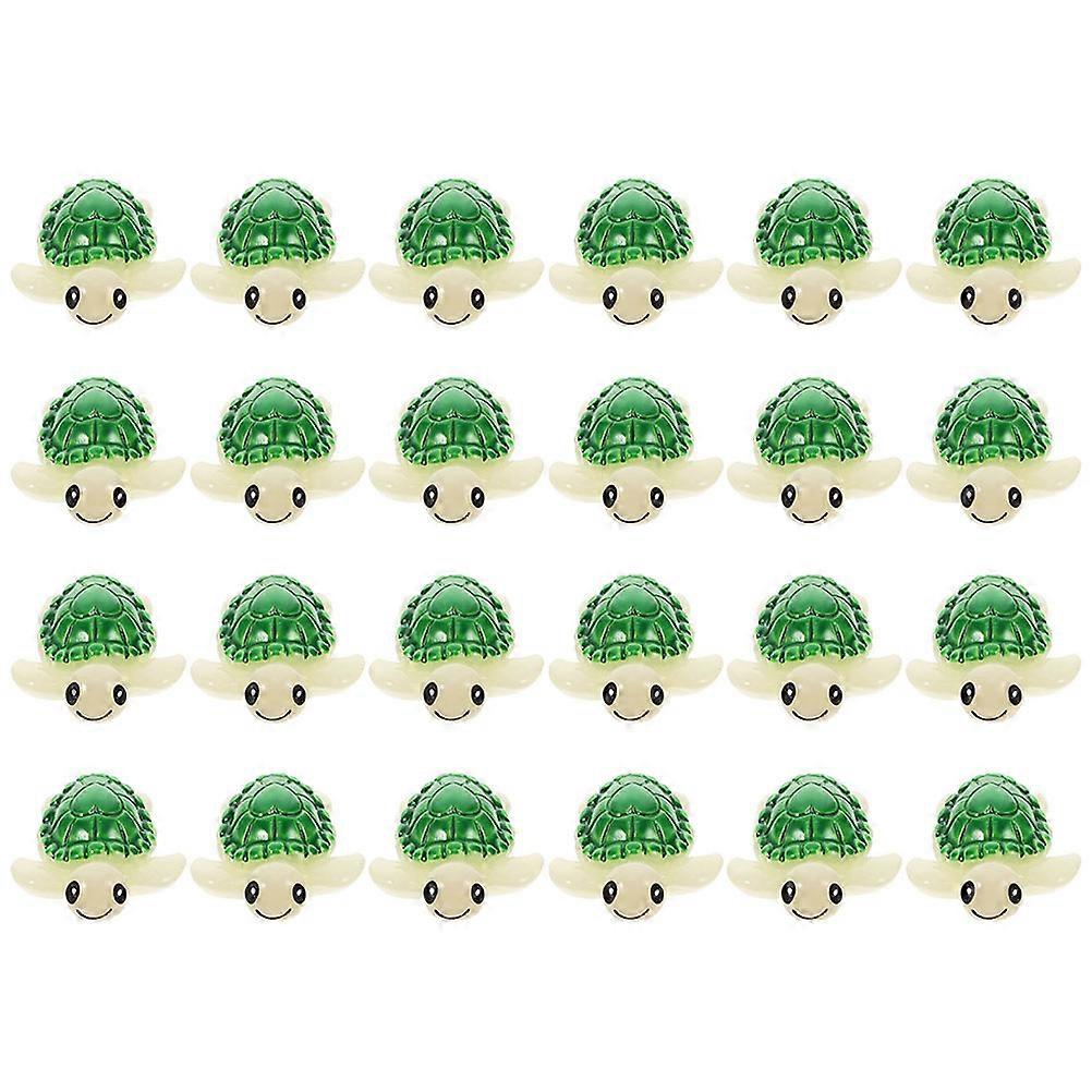 24Pcs Multi-function Tortoise Figures Landscaping Miniature Tortoises Desktop Mini Figures