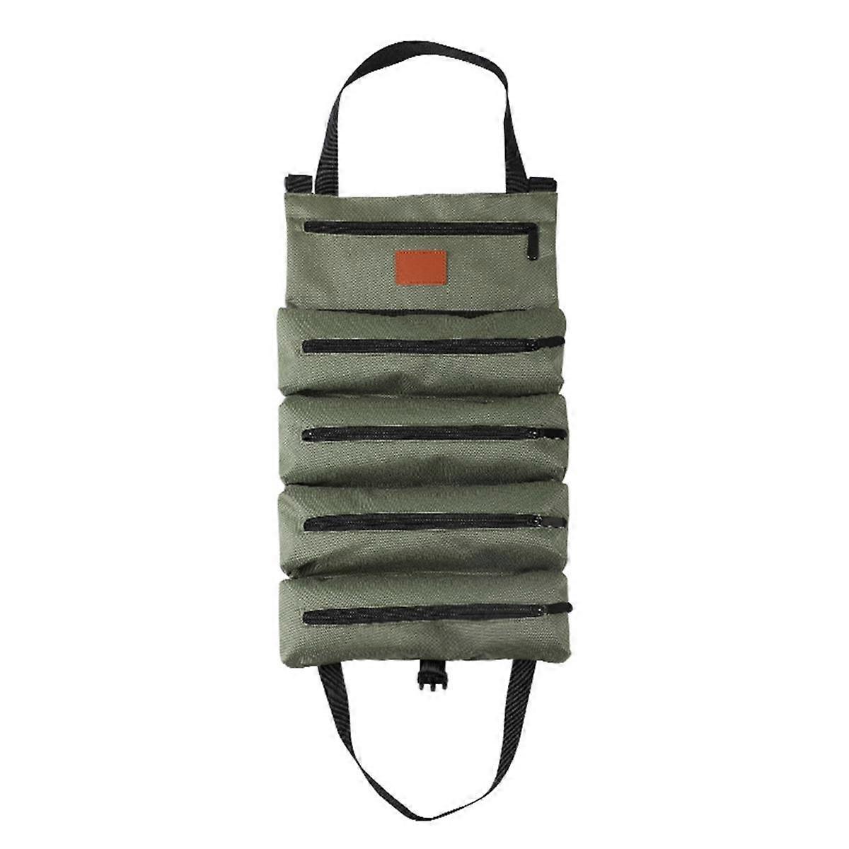 Tool Roll,Multi-Purpose Roll Up Tool Bag,Wrench Roll,Tool Organizer Bucket,Car Wrap Roll Storage Case