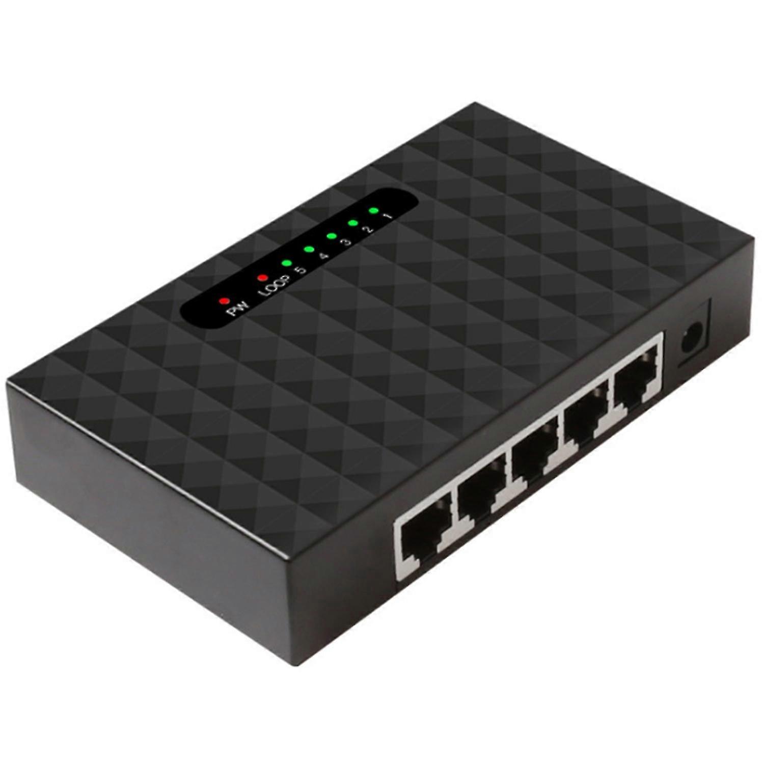 5 Port Network Ethernet Switch Smart Vlan Network Switch Lan Hub Full Or Half Duplex Exchange