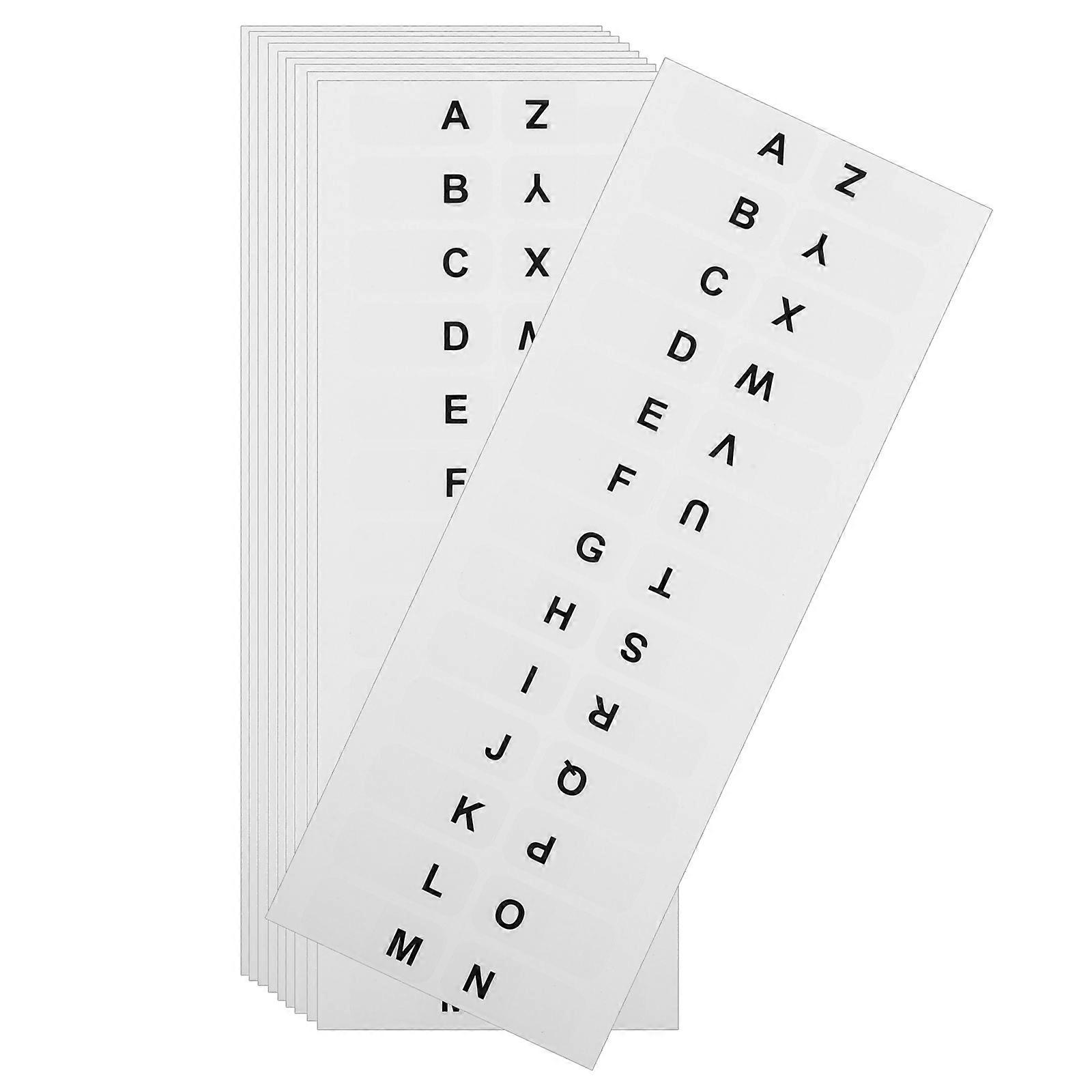 14 Sheets of Page Markers Tabs Alphabet Tabs Notebook Alphabet Tabs Self-adhesive Page Tabs