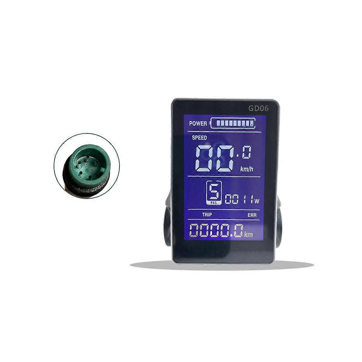 Ebike Display LCD GD06 Vertical Screen for JIANNUO Controller Electric Scooter Hub Motor Conversion