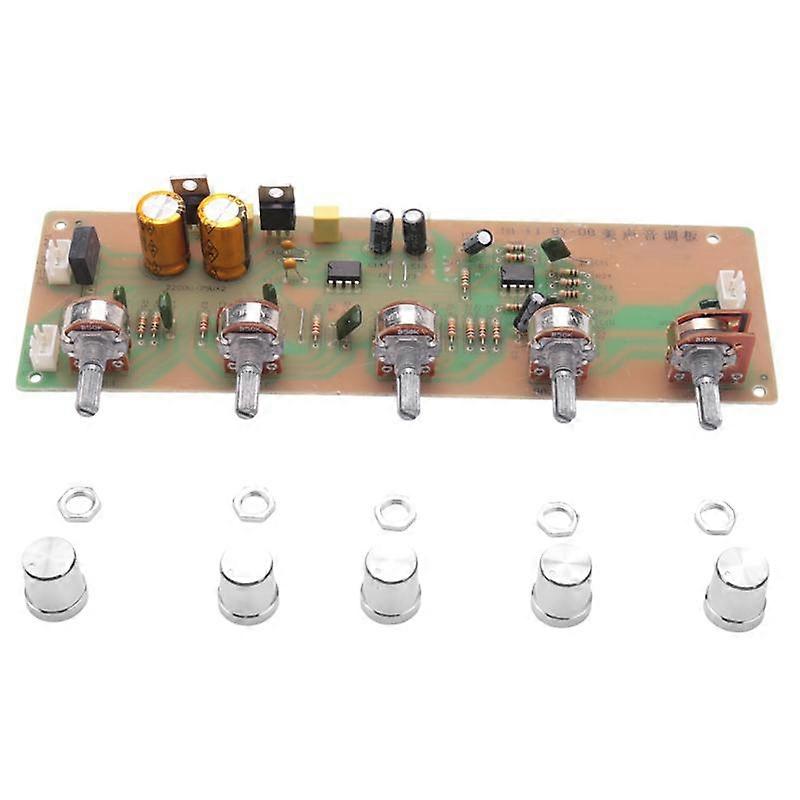 2.0 HIFI AN4558 Audio Preamplifier Midrange Treble Balance Adjustable Audio Preamp Finished Board w