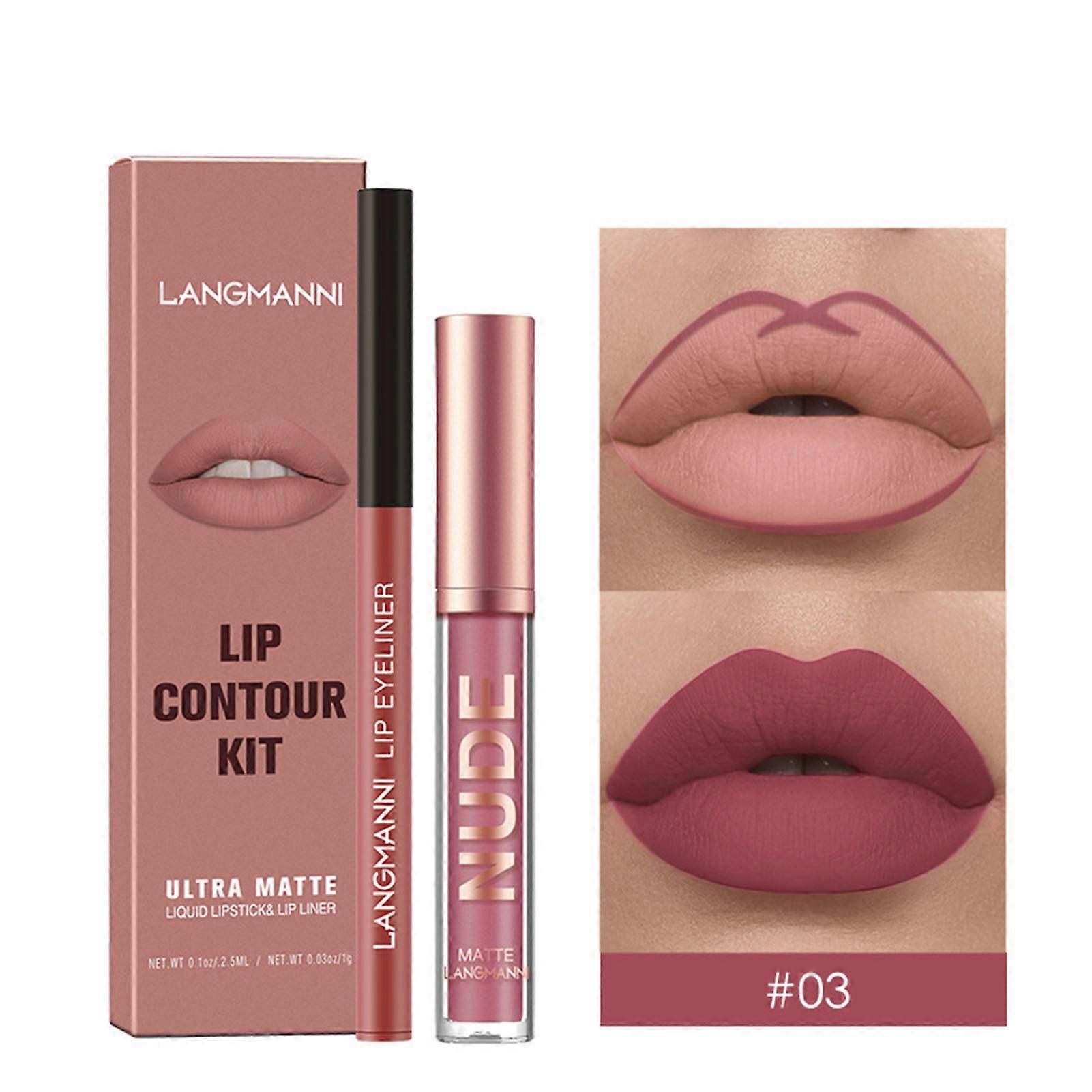 Matte Lipstick Pen Lip Gloss Set Matte Effect Highly Pigmented Creamy for Daily Lives Everyday Use