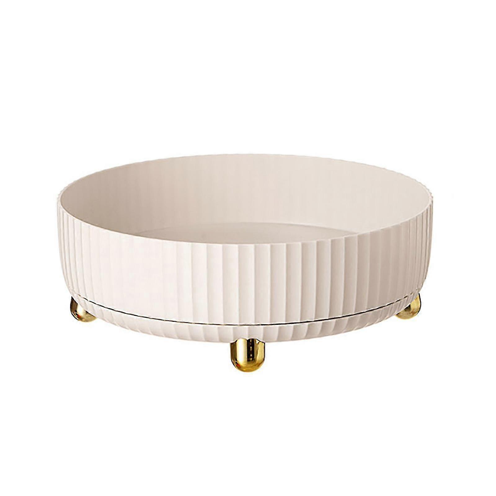 360 Degree Rotating Cabinet Organizer Kitchen Bathroom Cosmetic Turntable Storage Tray Non-slip Spice Round Rack Plate