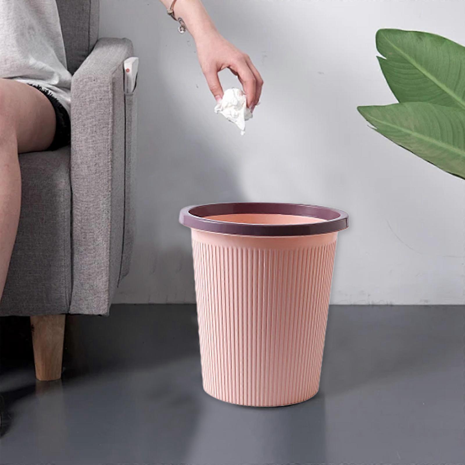 Garbage Can Trash Can Pressure Circle Trash Can Garbage Can Wastebaskets For Bathroom Bedroom Office Kitchen Small Space Living Trash Bin Garbage Bin 