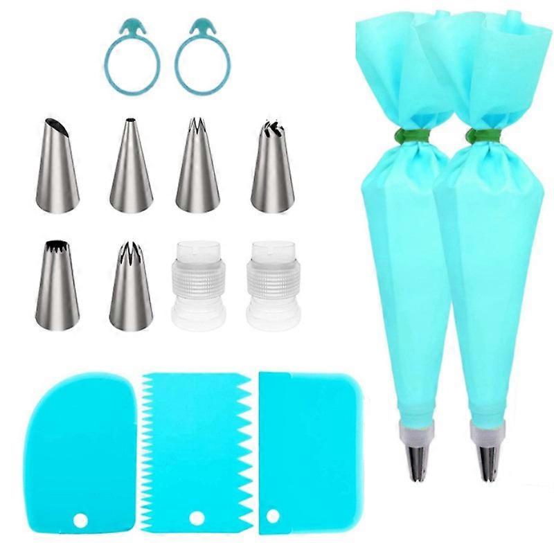 15-piece Decorating Tip Set Butter Flower Baking Tools Butter Scraper Tie Baking Utensils