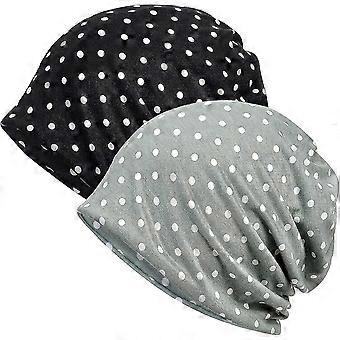 Frauen Baggy Soft Slouchy Mütze Hut Stretch Infinity Schal Kopf Wrap Cap