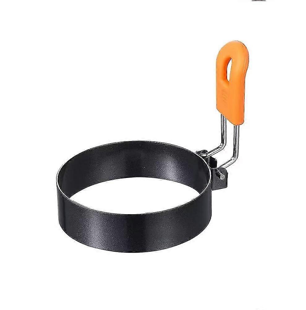 Egg Ring Egg Ring With Anti-scald Handle With An Oil Brush Non Stick Coating Breakfast Tool For Eggs Frying/shaping(4pcs, Orange) -Z
