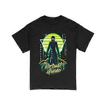 Futuristic Virtual Guide T-Shirt, Cyberpunk Aesthetic Tee, Unisex