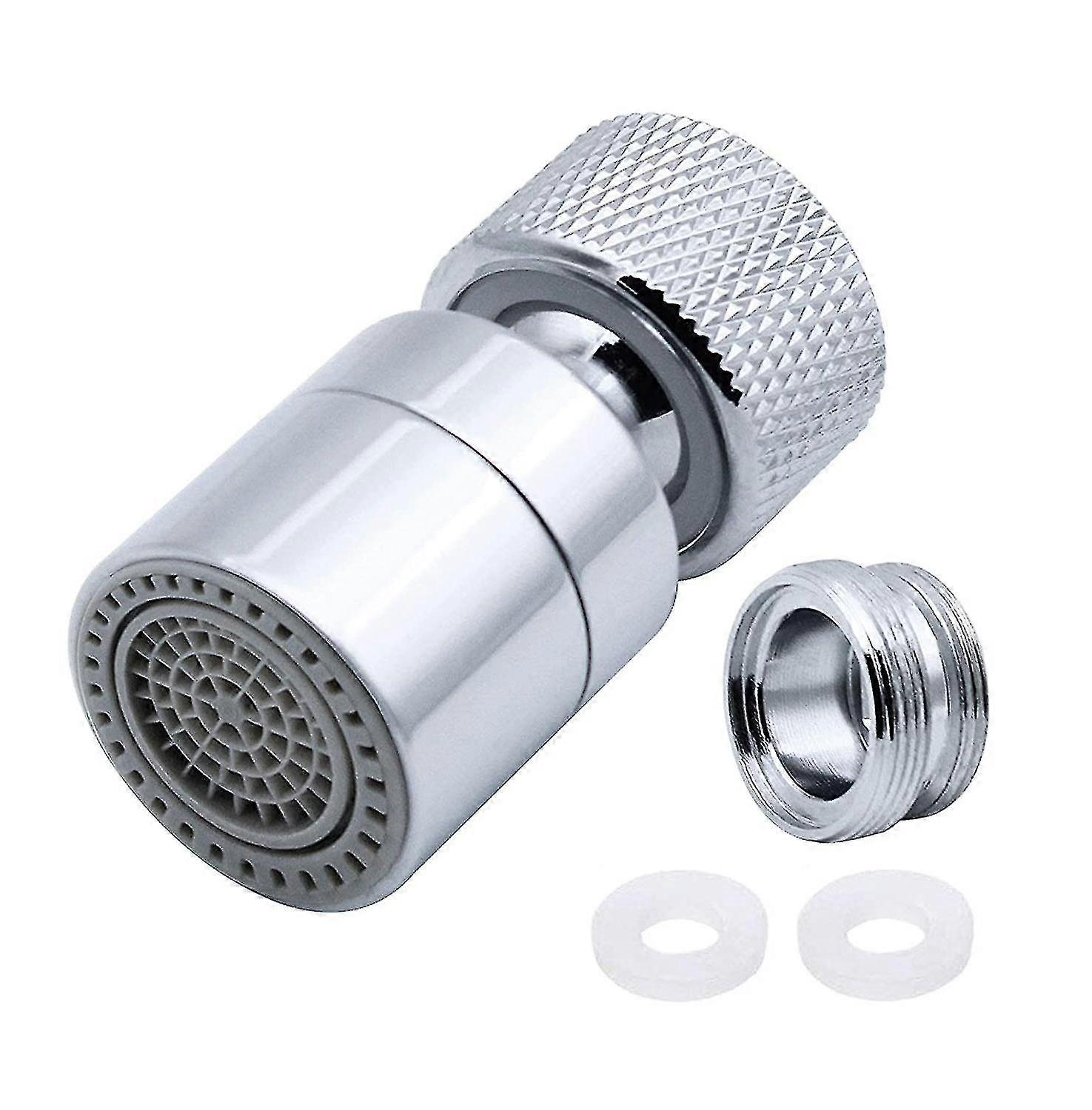 Bathroom Sink Faucets, 360swivel Faucet Aerator Brass 2 Modes Adjustable Kitchen Faucet Filter Bubbler With Nozzle Adapter
