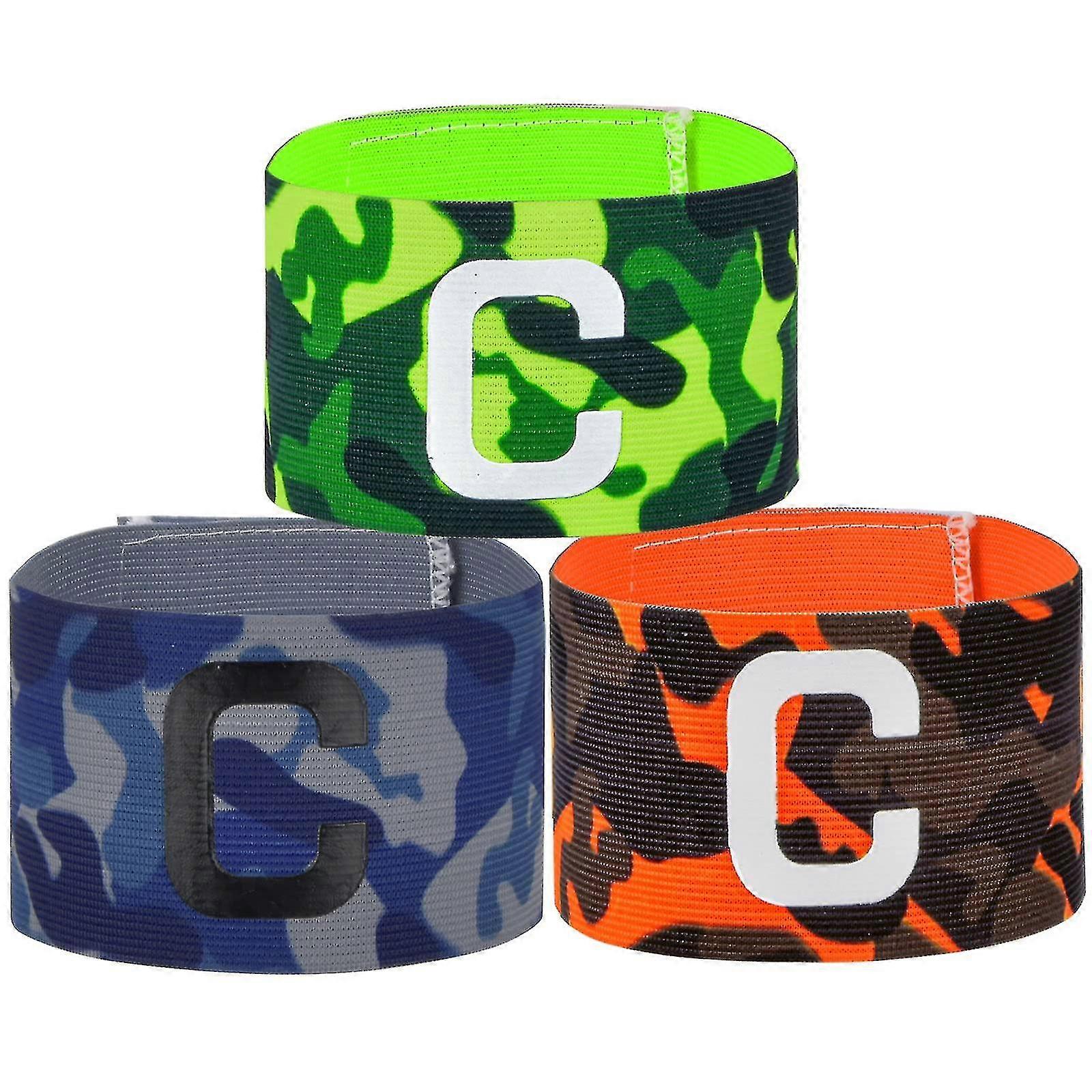 Captain's Armband, Adjustable Elastic Multicolor Soccer Captain's Armband