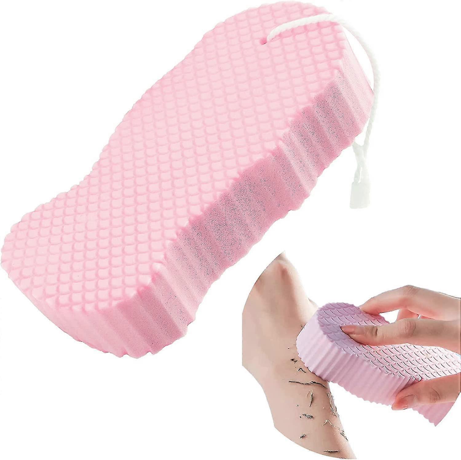 3d Ultra Soft Exfoliating Body Bath Sponge Personal Bath Tool (pink) 2 Pcs