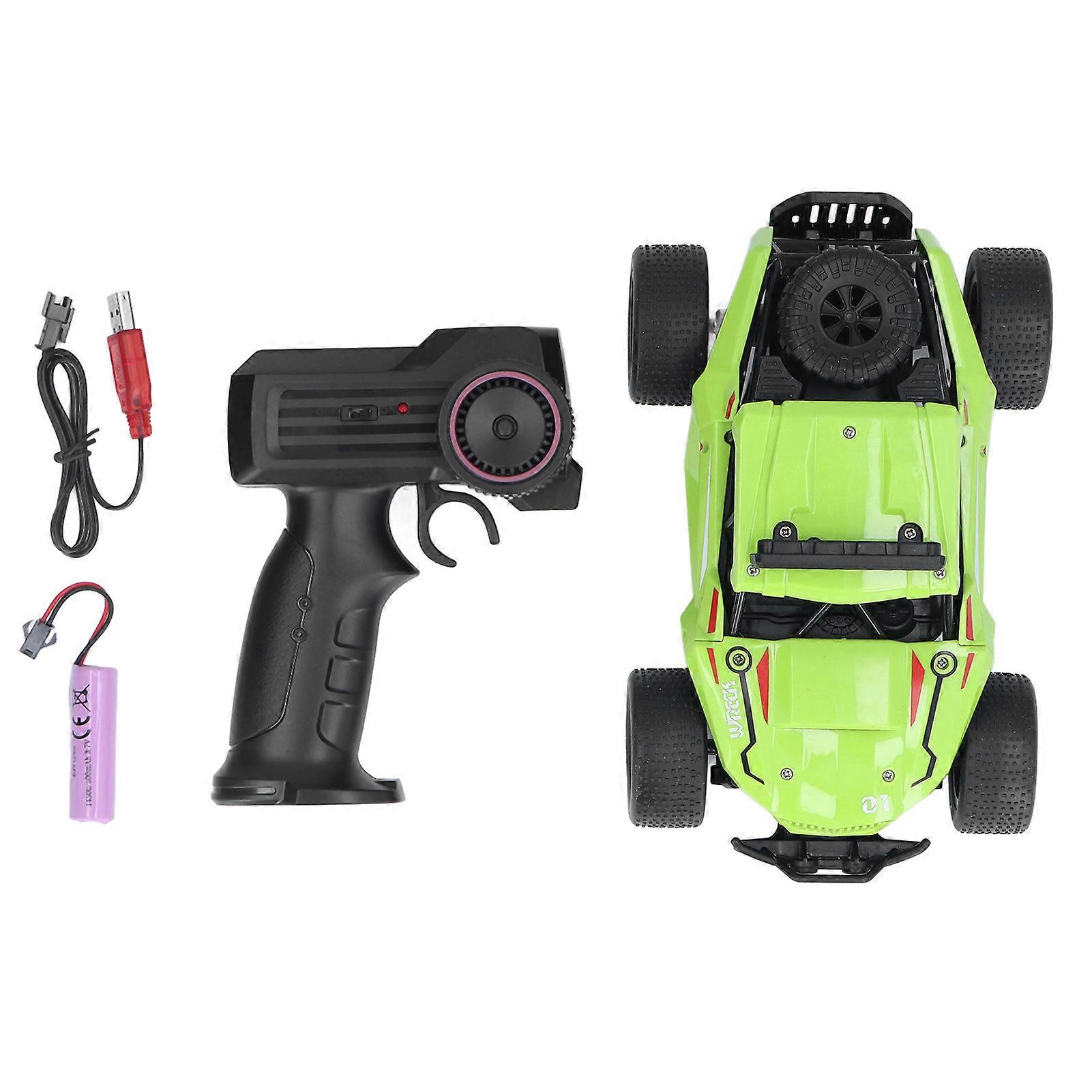 Remote Control Car High Speed 4 Wheel Drive Simulation Model Mini Drift Off Road Racing for 6+ Years Old(Green )