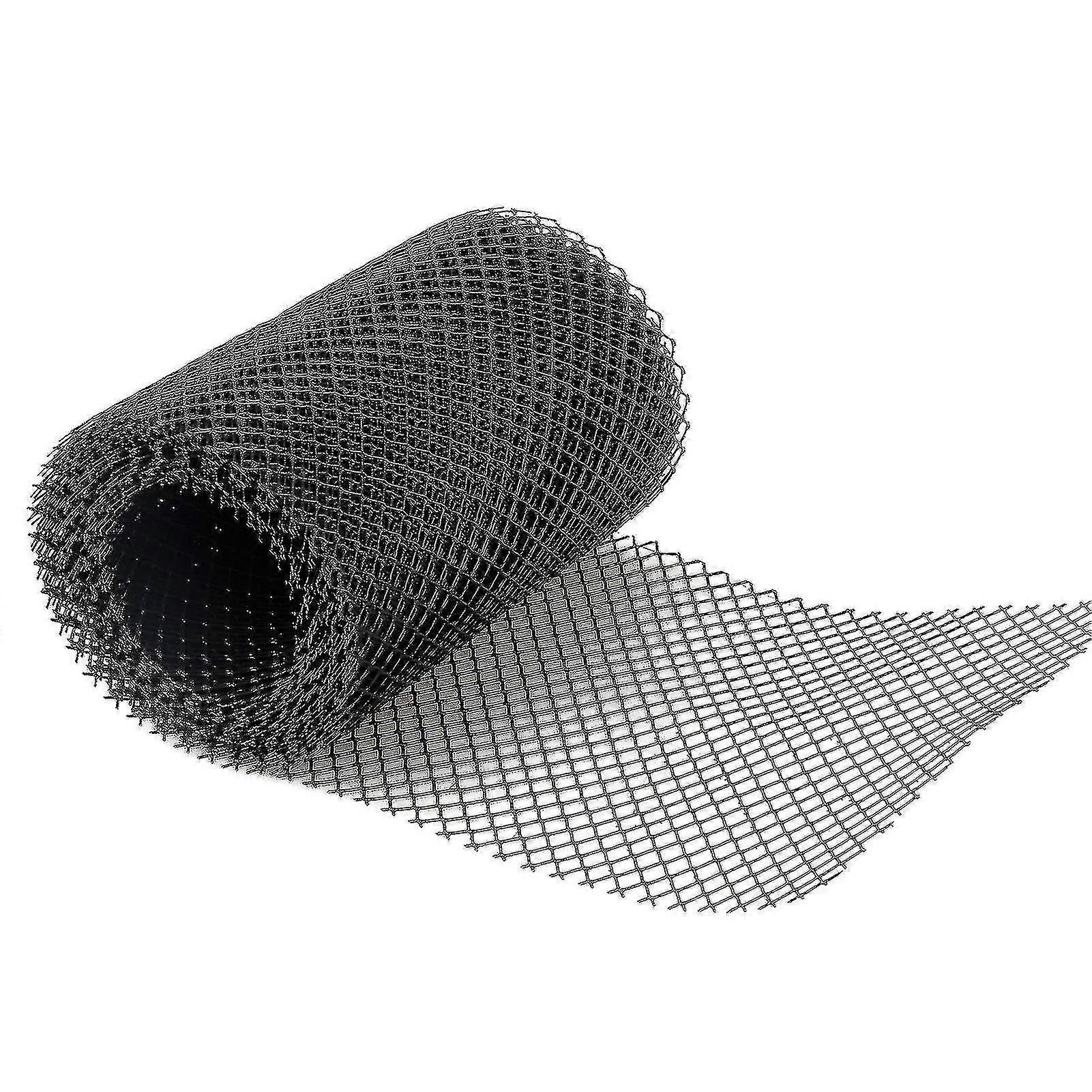 Black 15*600cm Plastic Gutter Guard Mesh Protector Leaf Protection Cover Netting Gutter Net