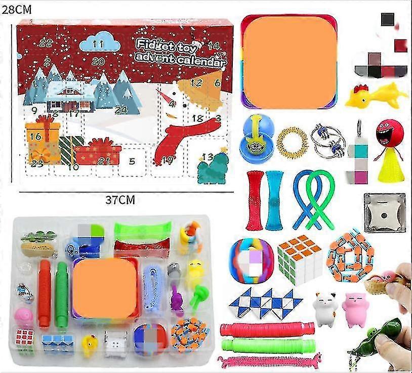 عيد الميلاد مجيء التقويم هدية تململ اللعب تخفيف التوتر تململ لعبة