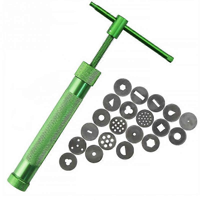 Clay Extruder, Gun Fondant Extruder With 20 Discs, Sugar Paste Extruder, Cake Decor Tool Set (1set)