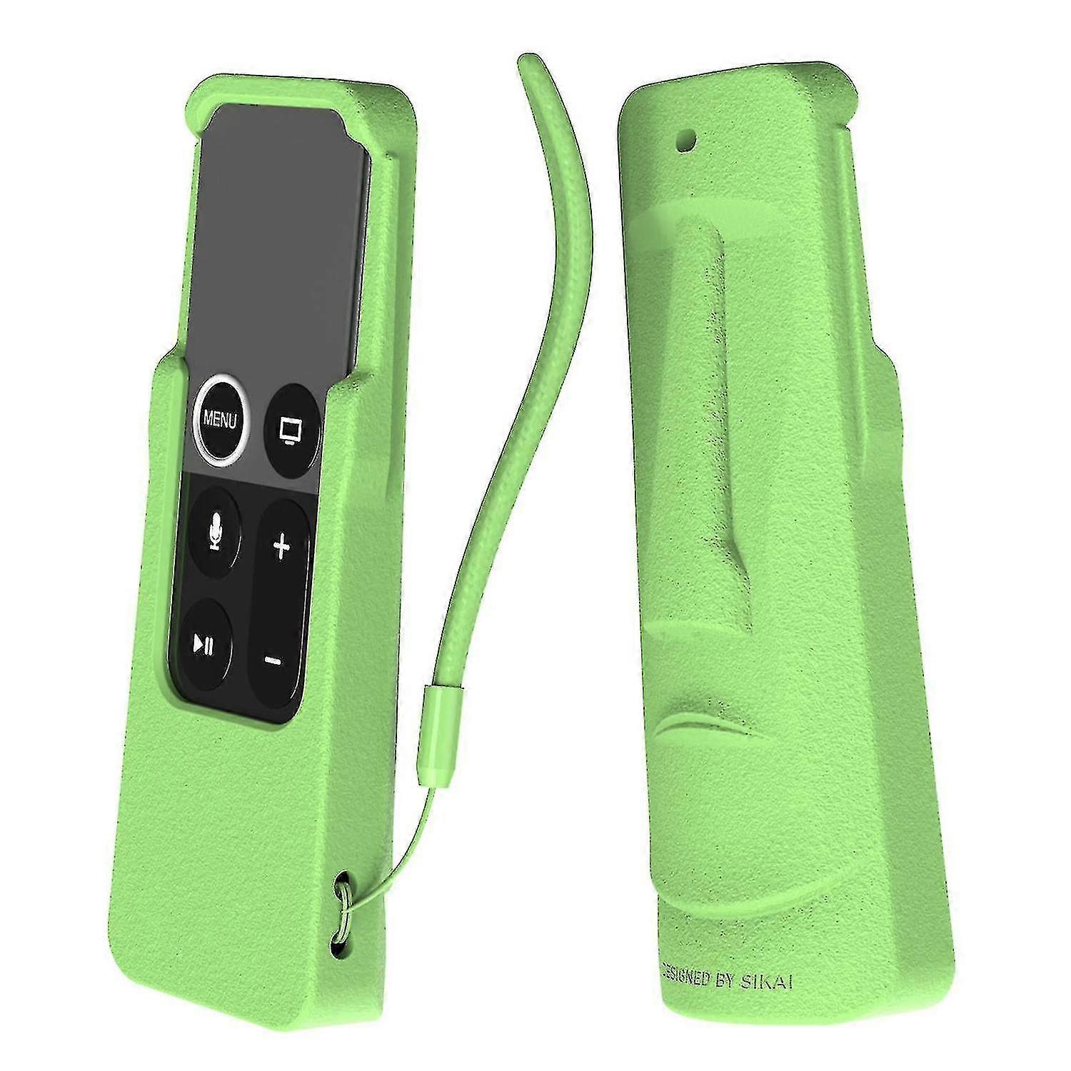 Silicone Soft Cover Dustproof Anti-slip Shockproof Compatible with Case Compatible with Apple- Tv4/tv5 F-Q