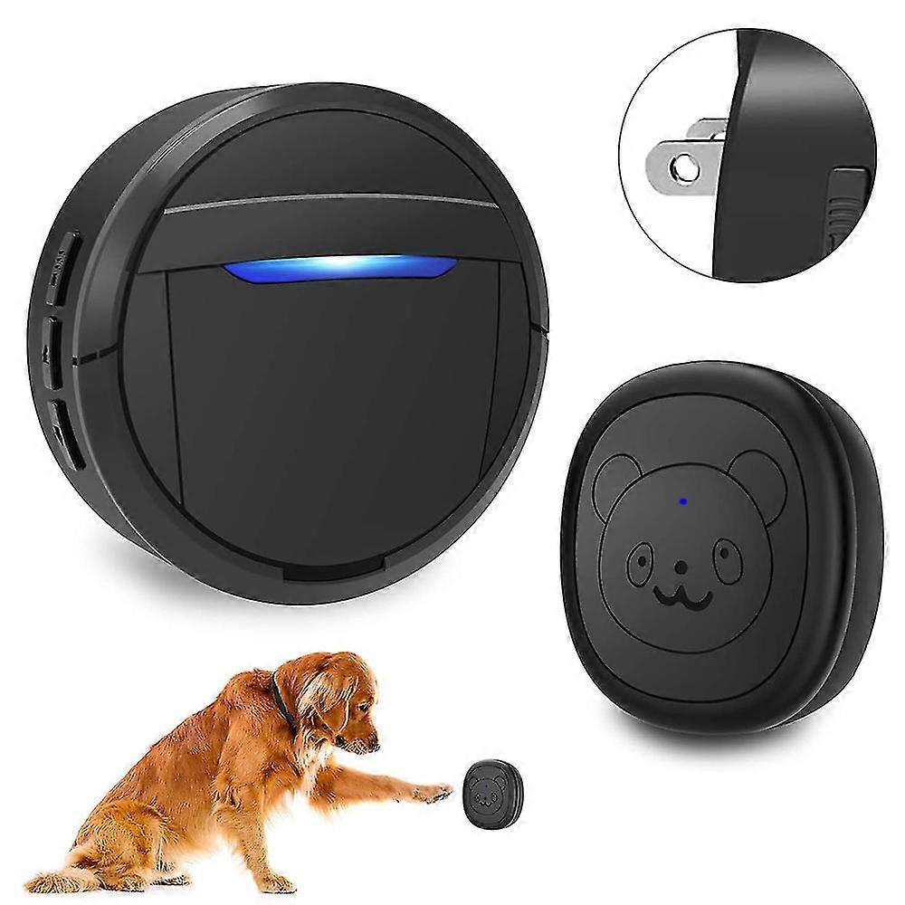 Wireless Doorbell, Dog Bells Compatible With Potty Training Ip55 Waterproof Doorbell Chime Operating 55 Melodies 5 Volume Levels Led Flash