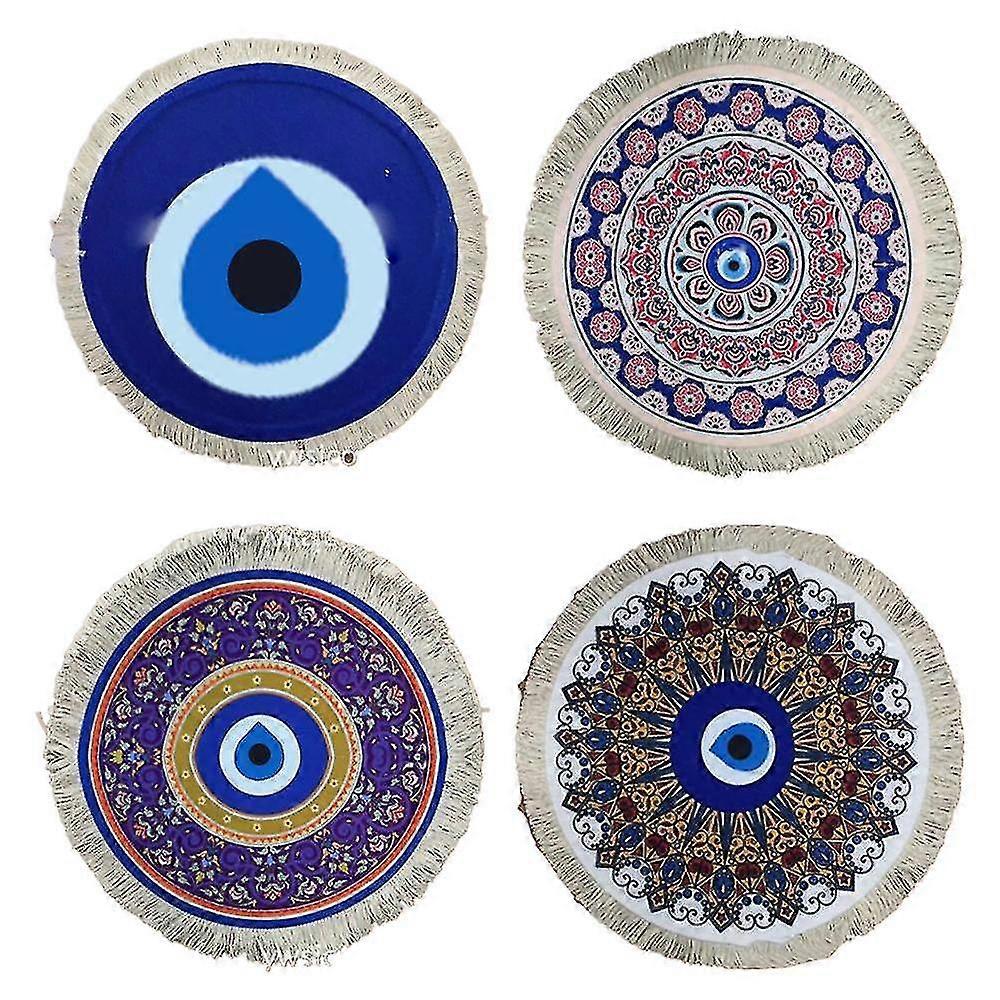Set Of 4 Round Coasters For Drinks - Rug