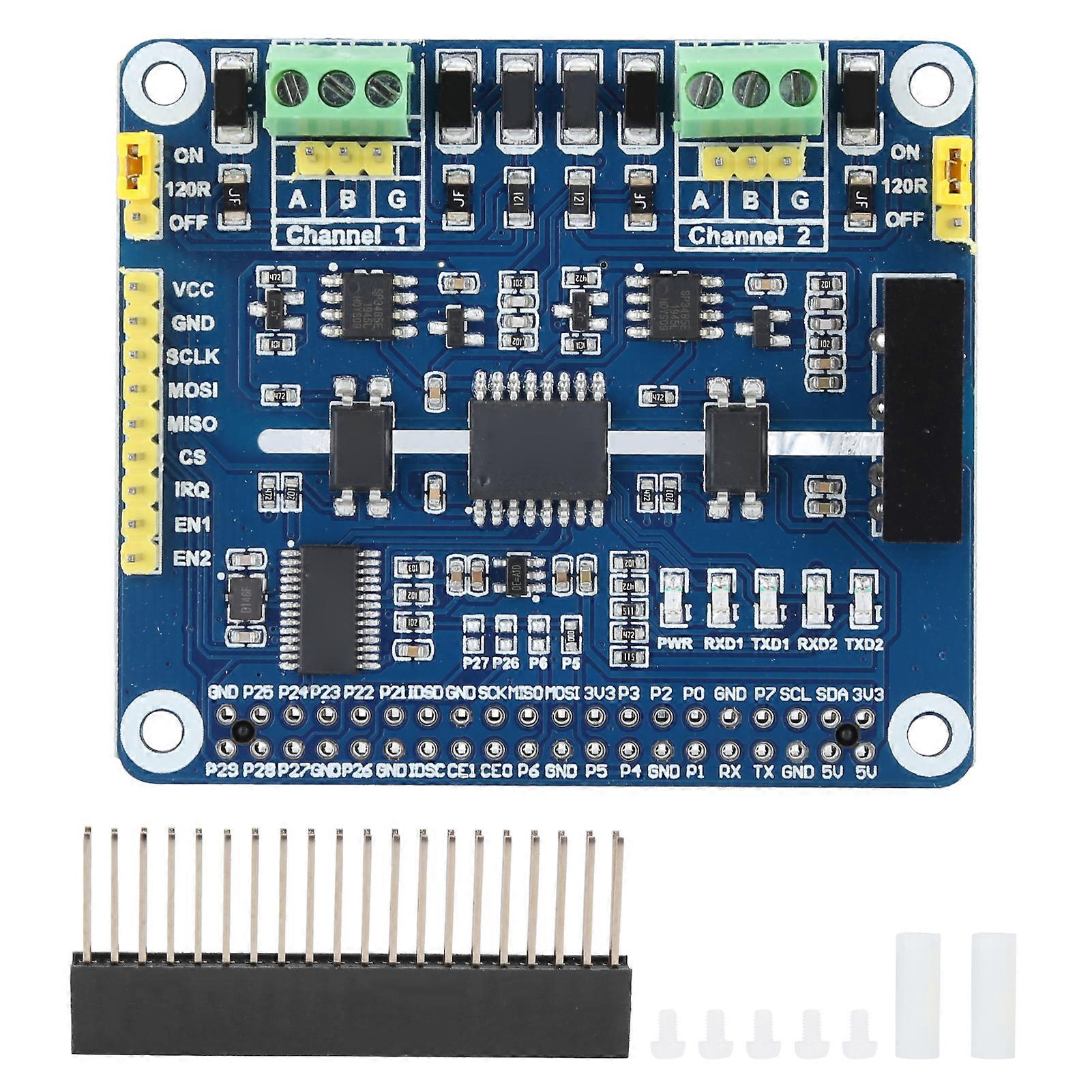 2? Kanalisolierte RS485-Erweiterungshut-Erweiterungsplatine passend für Raspberry Pi