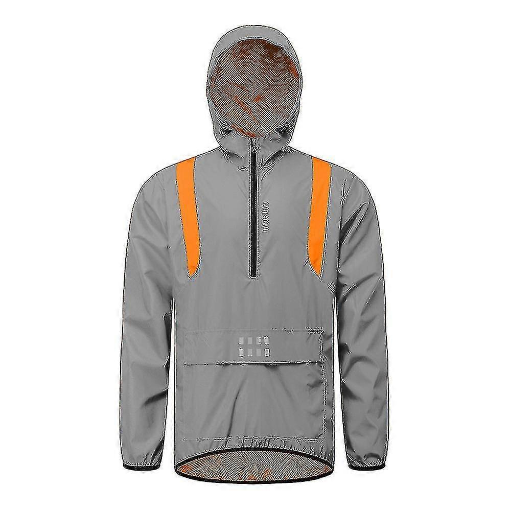 Cortavientos reflectante impermeable con capucha-zzy