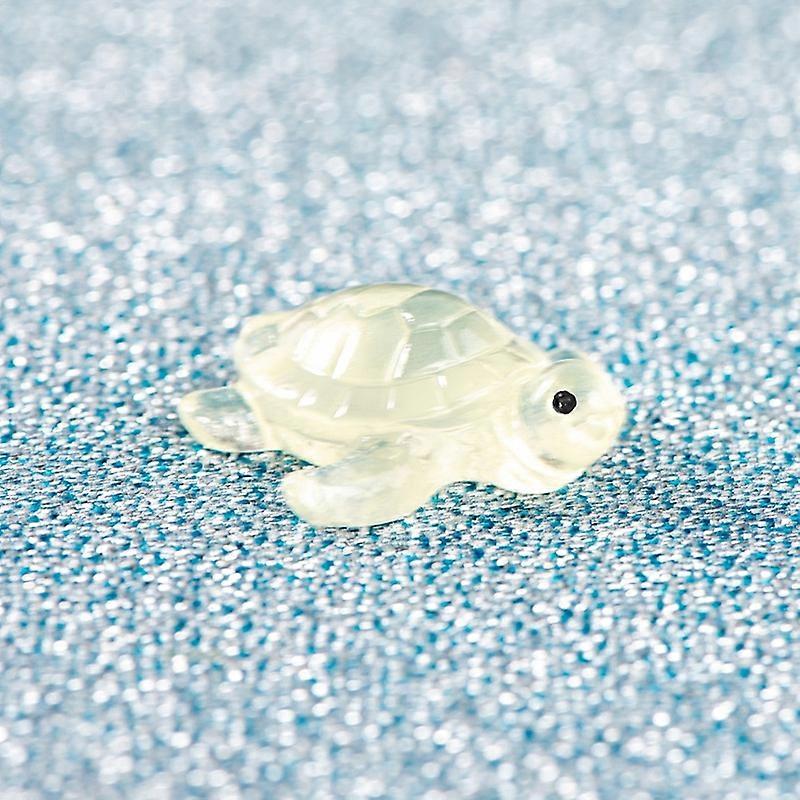 10-50PCS Colorful Luminous Mini Tortoise Micro Landscape Figure Ornament DIY Glowing Turtle Miniatur