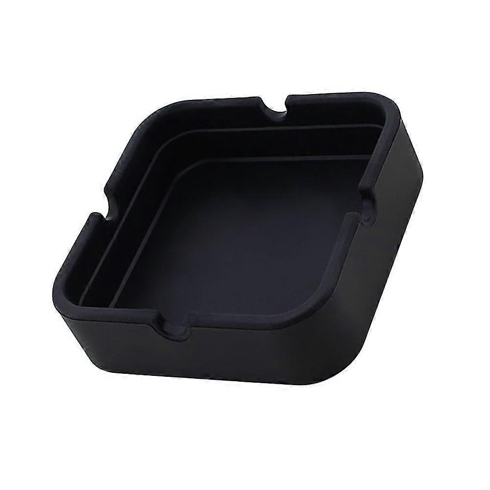 Silicone Ashtray Ashtray Cigarette Pub Plastic Ashtray Garden Black