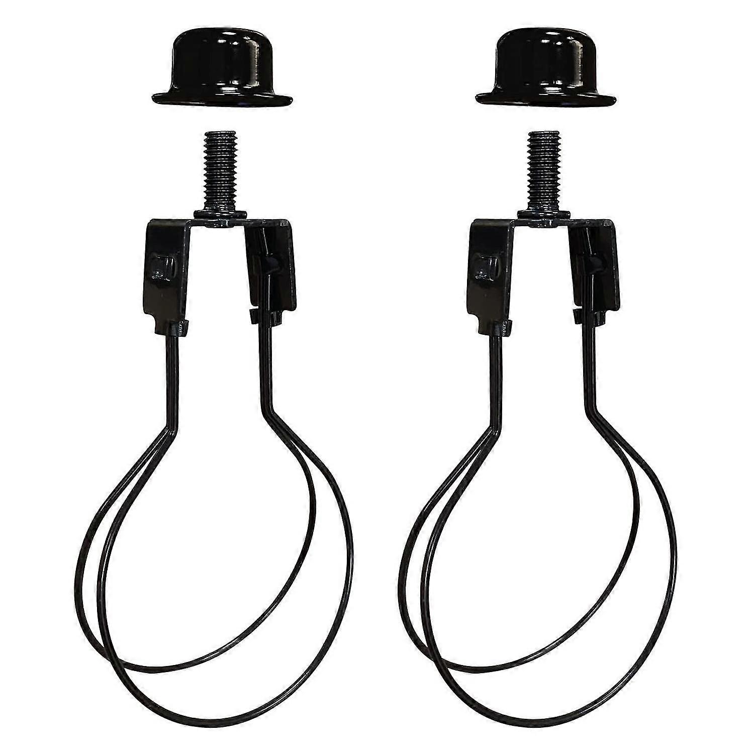 2pcs פלדה חוט אהיל מנורת מתאם קליפ נורה עם ידית כובע סופי סיליקון levelers חום resis