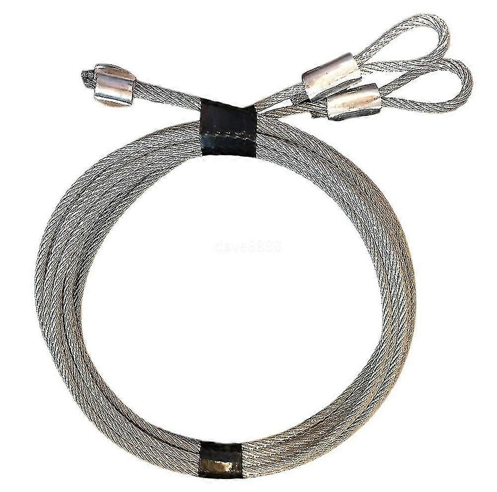 Security garage door extension cable kit galvanized steel braid s hooks