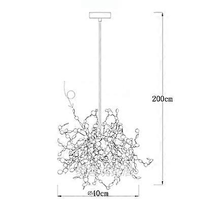 Lustre LED en acier inoxydable chromé à feuilles, design nordique moderne, luminaire décoratif d'intérieur, idéal pour un salon, une table de bar ou une salle à manger