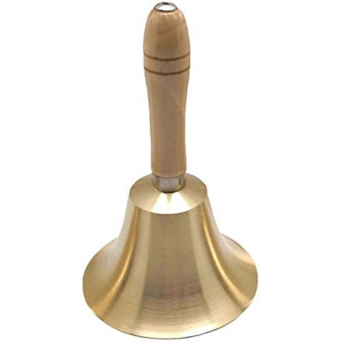 Santa Hand Bell Christmas Santa Claus Costume Accessory Jingle Call Hand Bell Service Loud Call Bell for Wedding Decoration Bar School Church Classroo