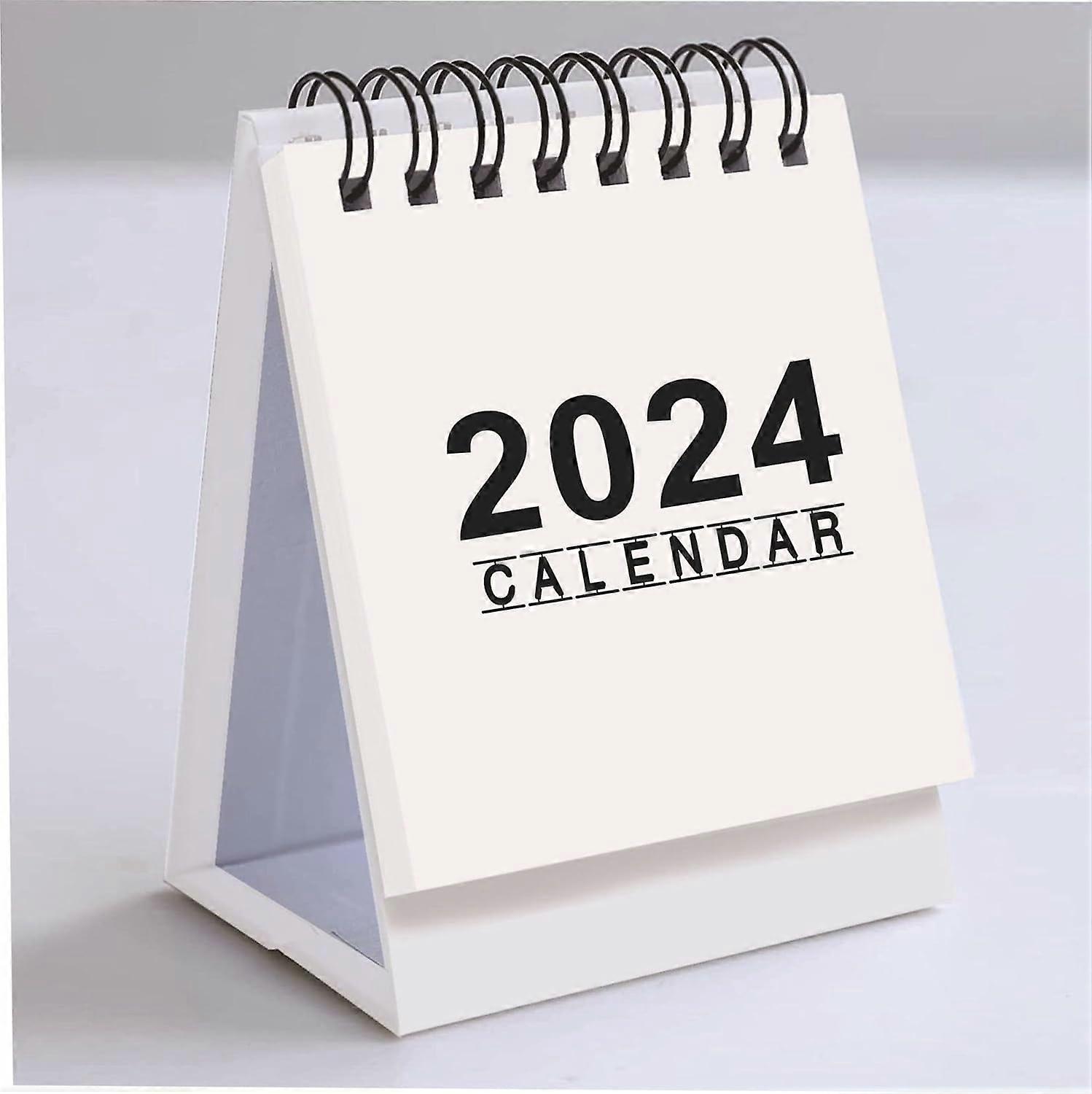 Mini Desk Calendar 2024 - Small Desktop Calendar from Jan 2024 to December 2024 Calendar Month to View Tiny Desk Calendar Portable for School Business