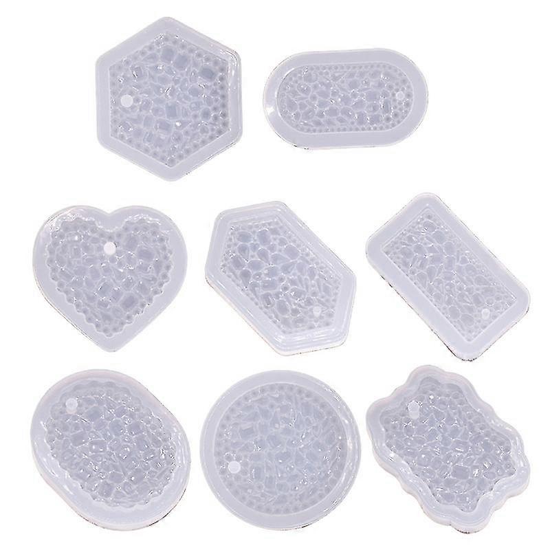 Silicone Resin Keychain Mold Crystal Key Chain Mold Epoxy Resin Casting Molds