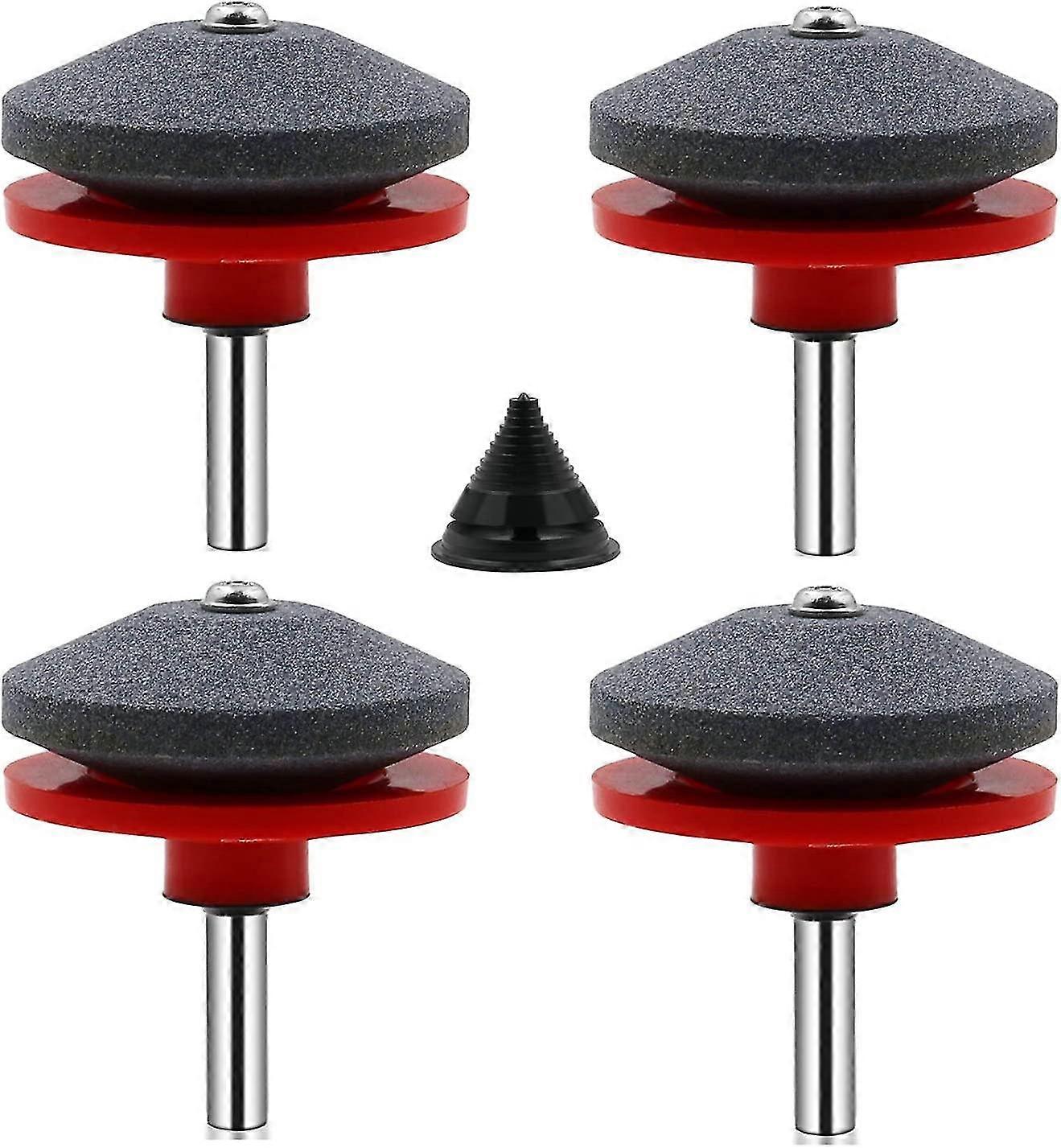 4 Piece Lawn Mower Blade Sharpener Universal Lawn Mower Sharpener Accessory With 1 Piece Blade, 50 X 47mm