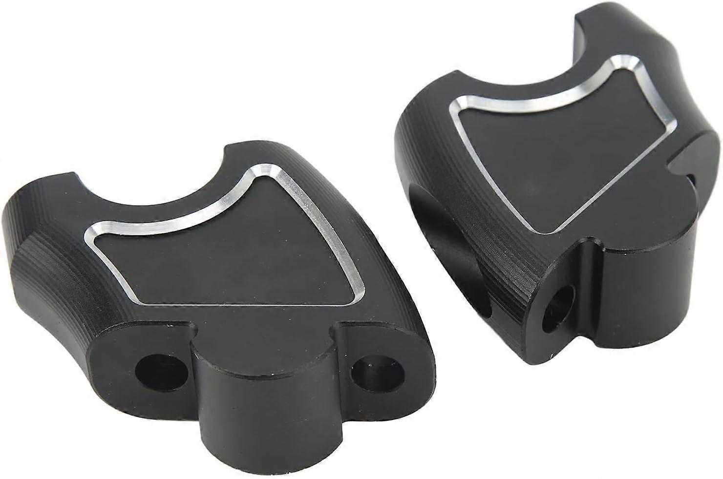 Handlebar Riser, CNC Aluminum Alloy Handlebar Riser Simple Installation to Motorcycle (Black)