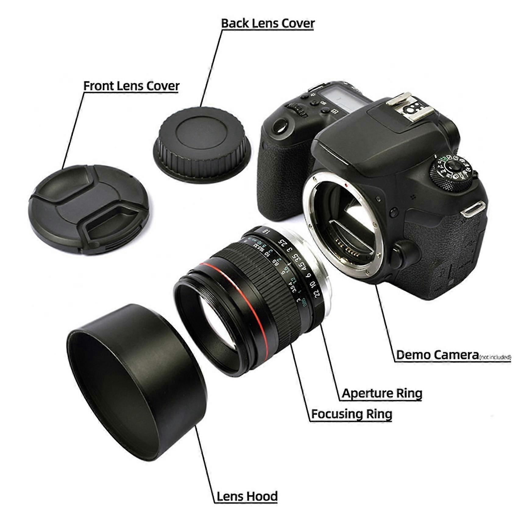 85mm F1.8 Camera Lens pour F1.8 Fixed Focus Portrait Macro Pure Manual Focus Slr Camera Lens