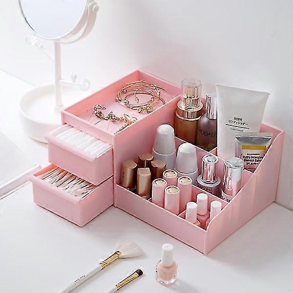 Hem Container Cosmetics Case Office Storage Box Pink 28*4*17*13cm