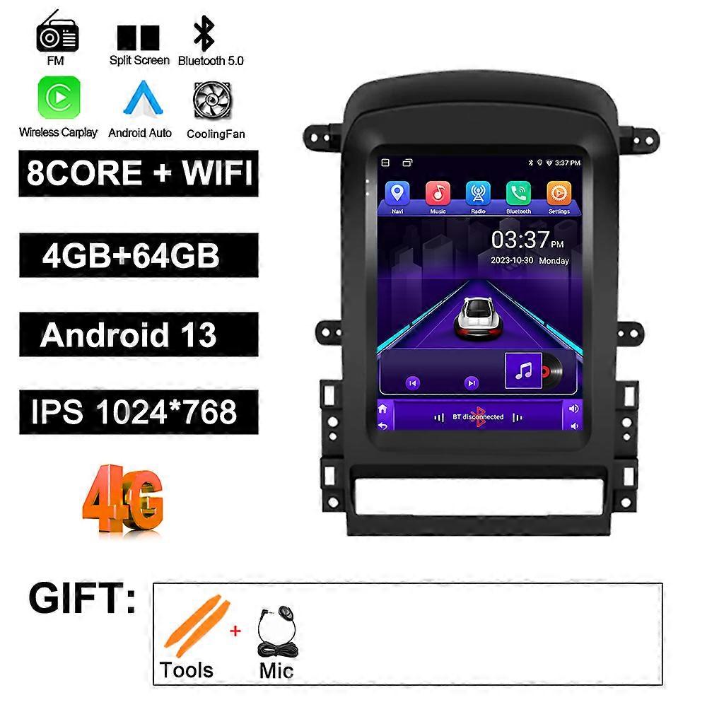 For Chevrolet Captiva 2006-2012 Android13 Car Intelligent System Radio Multimedia Video GPS CarPlay Auto Bluetooth WIFI 9.7inch