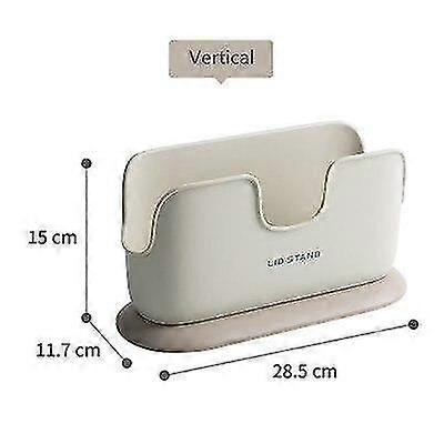 YYH-Punch الحرة المثبتة على الحائط وعاء غطاء رف وعاء المطبخ غطاء عمودي منزلي رمادي عمودي