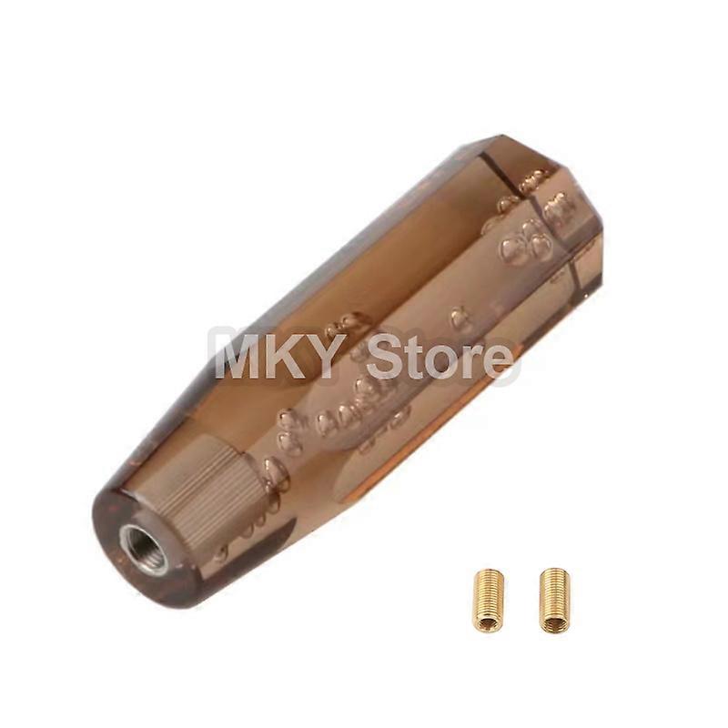 Car Gear Shift Knob 15 cm Car Universal Acrylic Shift Stick Knob Crystal Transparent Bubble Gear Shifter Head Plus 2 Adapters